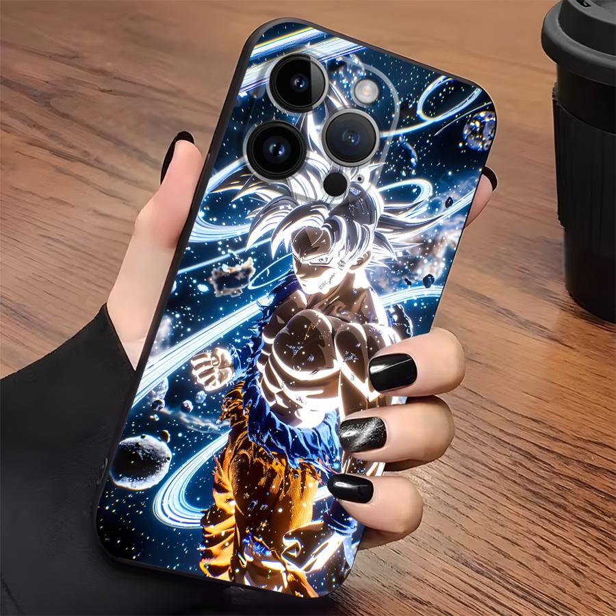 Чехол для iPhone XS Max XR 13 12 11 17 Pro Max 7 8 15 16 14 Plus 17Air Черный Мягкий Чехол для Телефона Dragon Ball Z Вселенная Goku