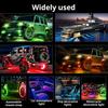 Светодиодные фонари RGB Rock Lights для автомобилей, грузовиков, UTV, управление через приложение, музыкальный режим, длина шнура 250 см, универсальная установка на грузовики, UTV, внедорожники, мигающая музыка