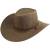 Wide Brim Western Cowboy Hat Linen Beach Sunscreen Cap Vintage Summer Sun Hat  Beach