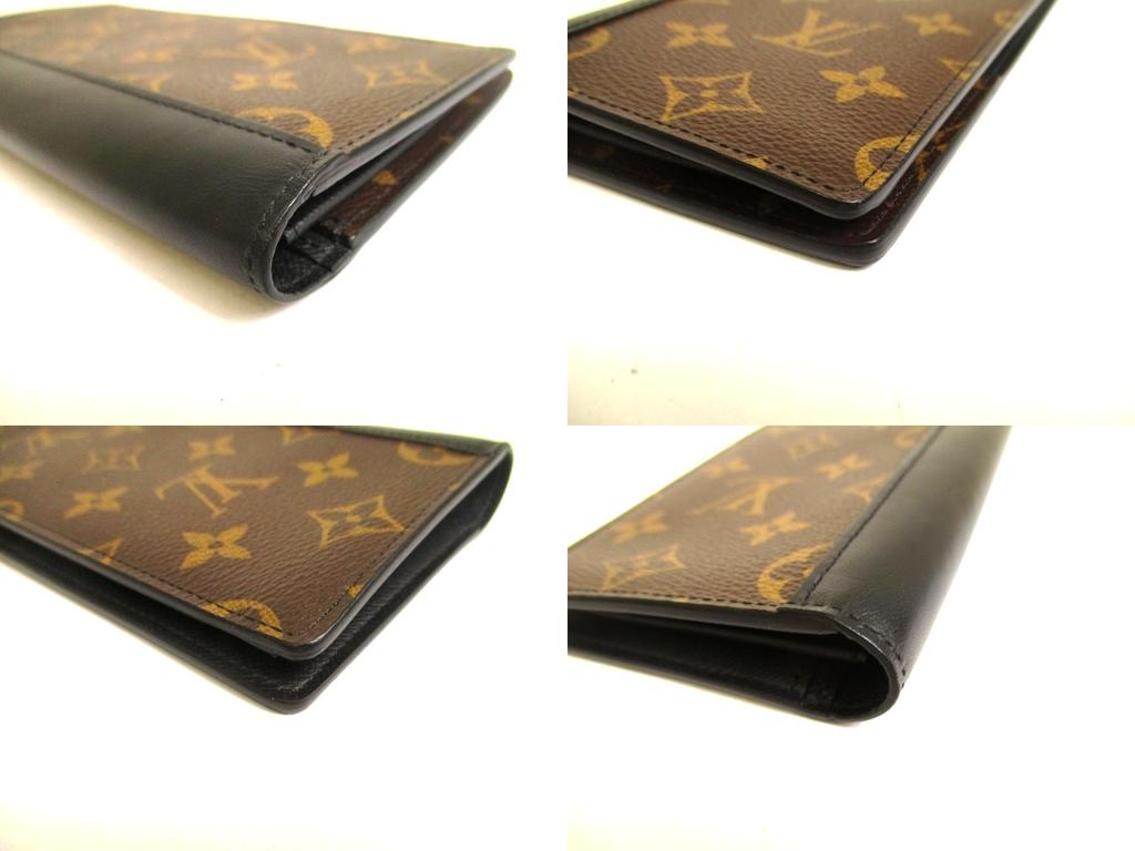 Оригинальный длинный кошелек LOUIS VUITTON Portefeuille Brazza из коричневой кожи с монограммой #a880 Восстановленный