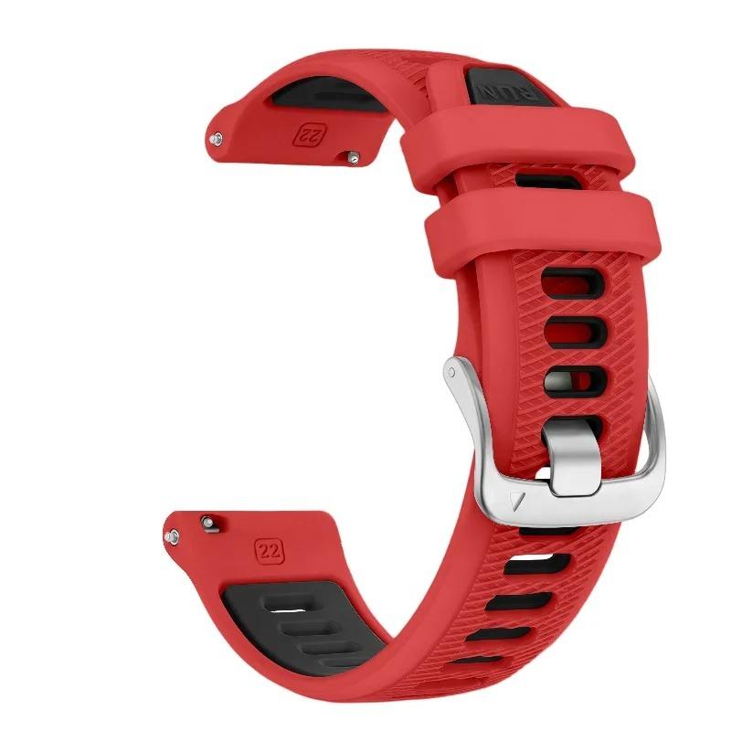 Силиконовый спортивный ремешок 18 20 22 мм для Garmin Forerunner 170 265 255 245 Venu 4 3 Series Удобный прочный ремешок с быстрой заменой