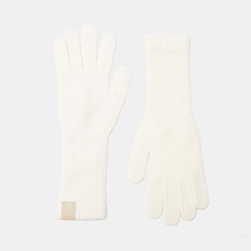 Halden базовые длинные шерстяные перчатки (G003_слоновая кость)