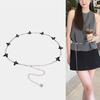 Small Fragrant Style Butterfly Diamond-inlaid Waist Chain Women's Metal Adjustable Belt Decorative Dress High-end Flower Pendant