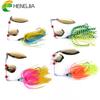 HENGJIA Spinnerbaits with Skirt Lead Head Jigs Lures for Perch Bionic Wobbler Fishing Tackle