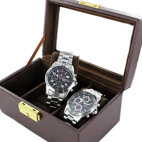 Watch Pair Watch Storage Box Black x Red Silver snd375psnd371p [Seiko Watch] Men's Women's [Item]