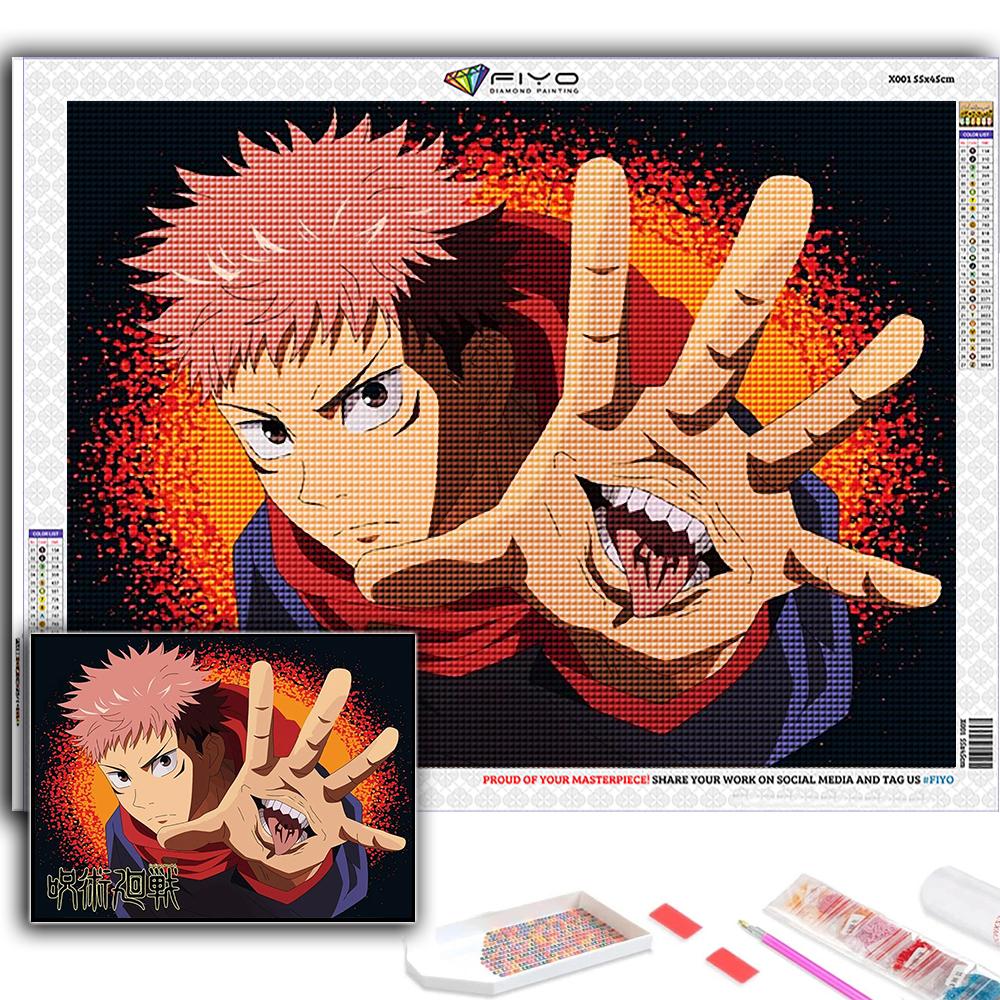 5D DIY Алмазная вышивка Дзюдзюцу Кайсен Алмазная картина Мозаика Украшение дома