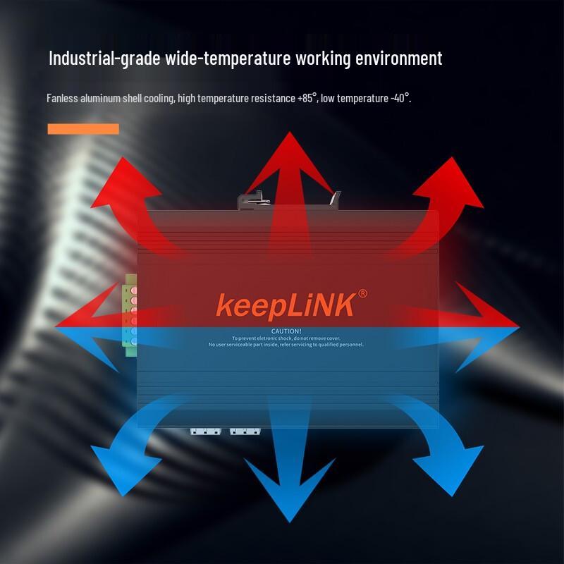 Управляемый промышленный гигабитный PoE-коммутатор keepLINK KP-9000