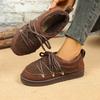 Fashion Women's Plush Thick Soled Snow Boots Winter New Style Lace Up Retro Plush Warm Casual Cotton Boots Botas Mujer Women Ankle Boots