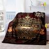 Liverpool Fc Customize Text Blanket Gift Customizable Blanket Durable Comfort Throw For Bed Office Living Room Nap Four Seasons Universal