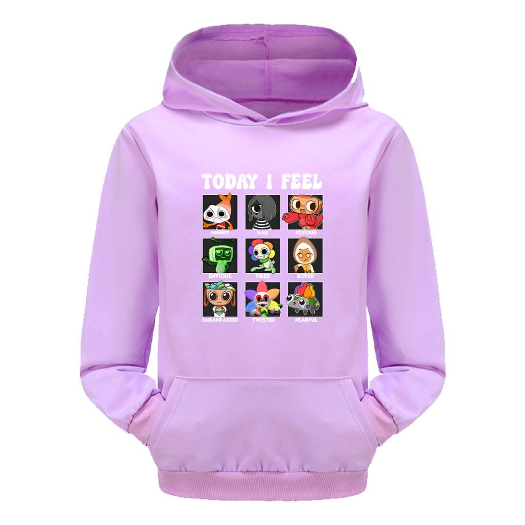 5405 Детские Худи для Мальчиков и Девочек Dandy World с Принтом Повседневные с Длинным Рукавом