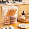 Bread Container Storage Box Dispenser Transparent With Cover Case Toast Cake Containers Airtight Box Bread Storage Box Home Tool