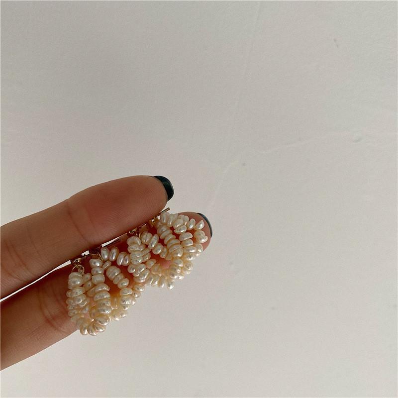 Европа Соединенные Штаты Восстановят Древние Обычаи Барокко Натуральный Пресноводный Жемчуг Серьги Мода Элегантная Женщина Свадебные Аксессуары