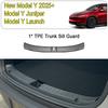 For Tesla Model Y Juniper 2026 2025 Trunk Threshold Strip TPE Mats Sill Guard Rear Cargo Anti Scratch Protector Car Accessories