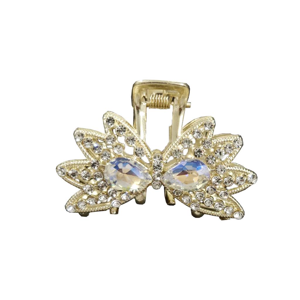 Страз Заколка для волос Украшение для волос Головной убор Задняя часть головы Кисточка Захватывающий зажим Новый китайский стиль Сплав Зажим Заколка