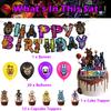 34 шт. Товары для вечеринки Five Nights at Freddy's включают топпер для торта, воздушные шары, баннер