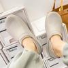 Новые стильные мужские осенние и зимние удобные водонепроницаемые и теплые домашние хлопковые тапочки