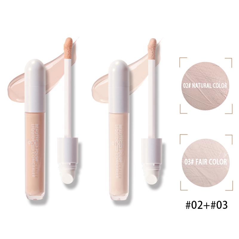 Двусторонняя губка легко наносится, водостойкий консилер Liquid Face Highlight, долговечный, гладкий, с полным покрытием, матовый, 6,2 г