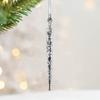 Рождественский орнамент в виде снежинки со шнурком креативной формы, прозрачный небьющийся акриловый кулон, подвесной декор