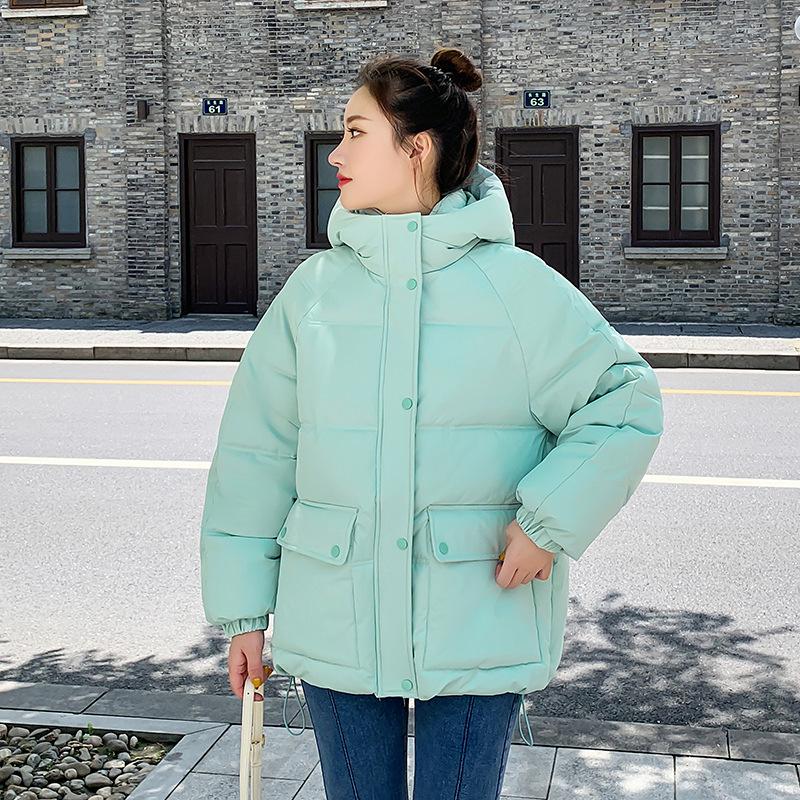 Пуховая одежда женская зимняя одежда новая пуховая одежда женская свободная с капюшоном короткая утолщенная женская стеганая куртка