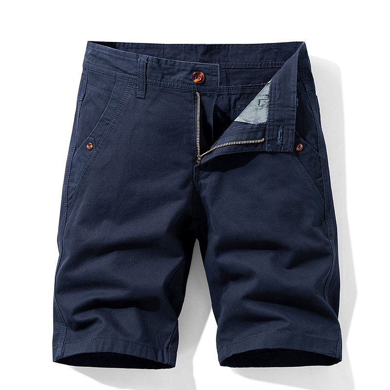 Export Export Tail Goods Multi-Pocket Pure Cotton Workwear Shorts Summer Men's Plus Size Loose Casual Straight-Leg Half Length Middle Pants