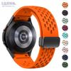 Silicone Strap For Samsung Galaxy Watch 7 6 5 4 40mm 44mm Wtach 5 Pro 45mm Magnetic Buckle Band 6 Classic 43mm 47mm No Gaps Bracelet
