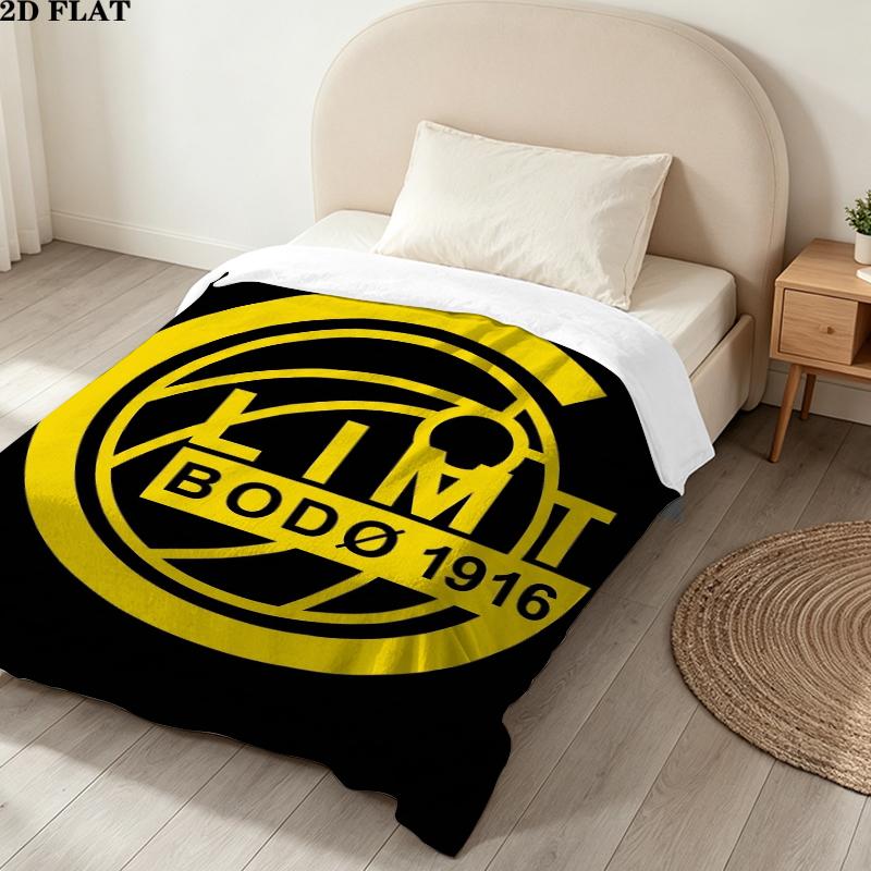 Fc Bod Glimt Print Flannel Blanket, High quality Comfortable for All Seasons, Home Decor, Warmth and Comfort, Perfect for Christmas Gifts