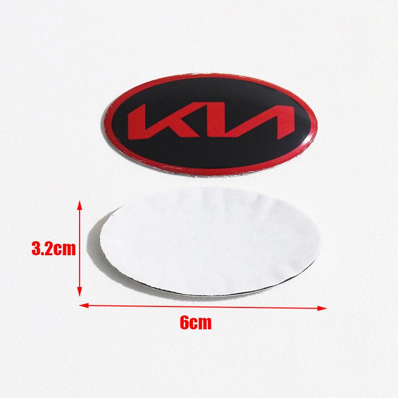 1Pc 3D Aluminium Car Steering Wheel Center Emblem Badge Sticker Decal for K2 K3 K5 KX5 GT Forte Rio Optima Sorento Accessories