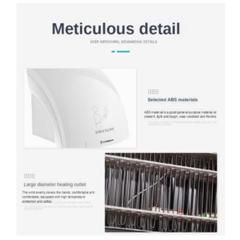 Автоматическая индукционная сушилка для рук Sense, настенная сушилка для горячего воздуха для торгового центра, бытовое устройство для сушки рук в туалете