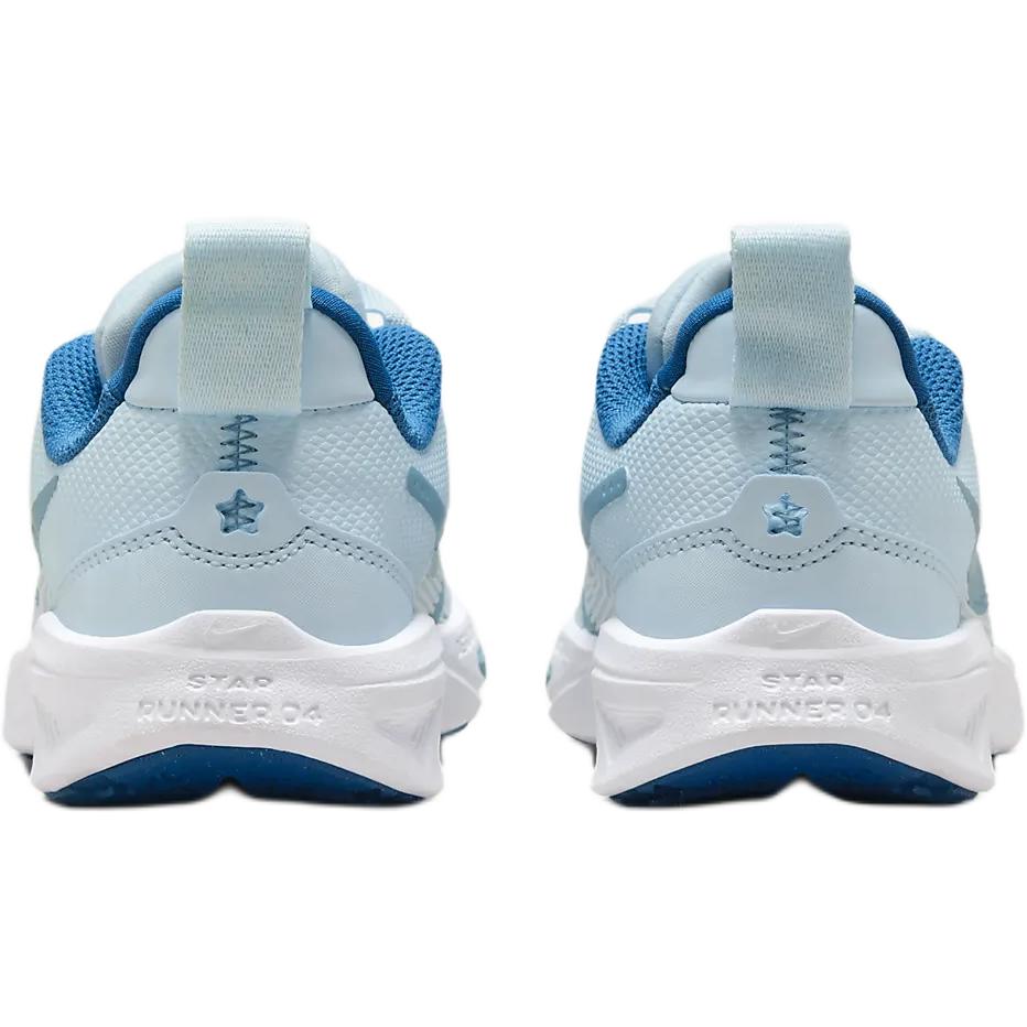 Nike Star Runner 4 Износостойкие Дышащие Амортизирующие Нескользящие Низкие Детские Беговые Кроссовки Светло-синие Детские DX7614-404