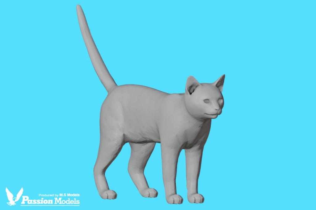 passion models Кошки, одобренные любителями кошек Набор Смола Неокрашенный Кит 1/35 5 штук P35T-023 (животные)