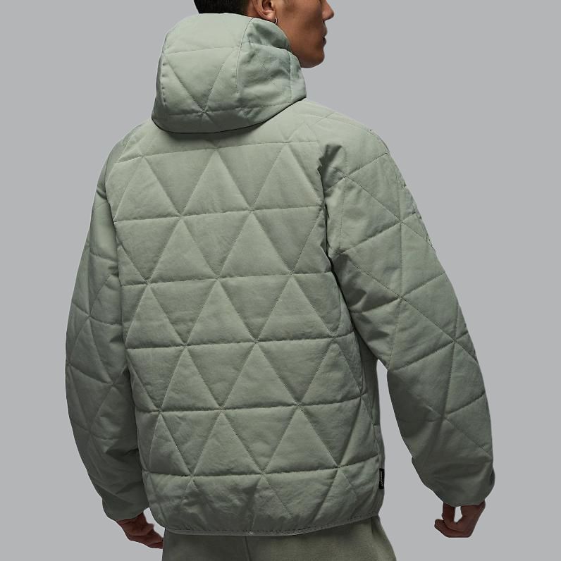 Jordan Спортивная куртка Therma-Fit с логотипом, удобная однотонная хлопковая куртка с капюшоном на молнии для мужчин, куртки, цвет Horizon-Green HV4870-377