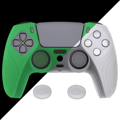 Защитный чехол eXtremeRate для контроллера PlayVital PS5, силиконовая кожа, эргономичный мягкий резиновый защитный чехол для контроллера PS5 с колпачком для джойстика