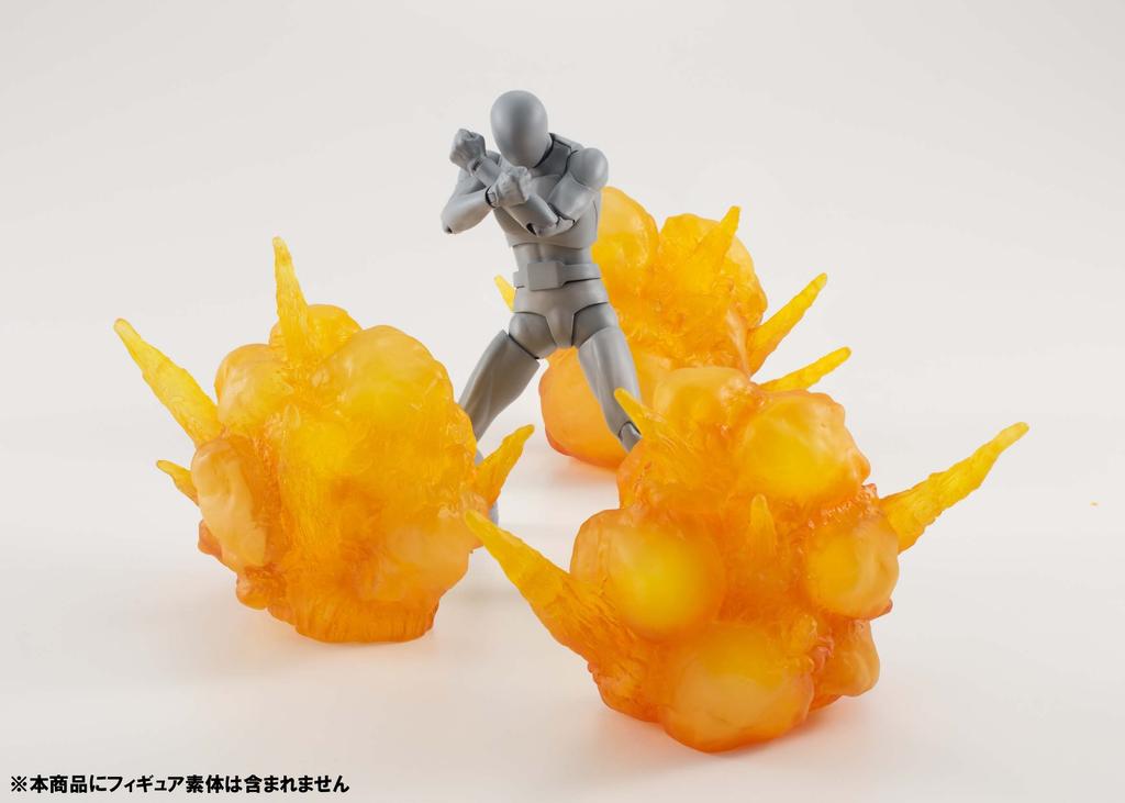 TAMASHII NATIONS Tamashii Effect EXPLOSION Red Approximately 100mm ABS PVC Finished Figure Ver. & Pre-painted