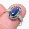 Натуральный голубой кианит драгоценный камень ручная работа 925 чистое серебро ювелирное кольцо размер 8 e5E79