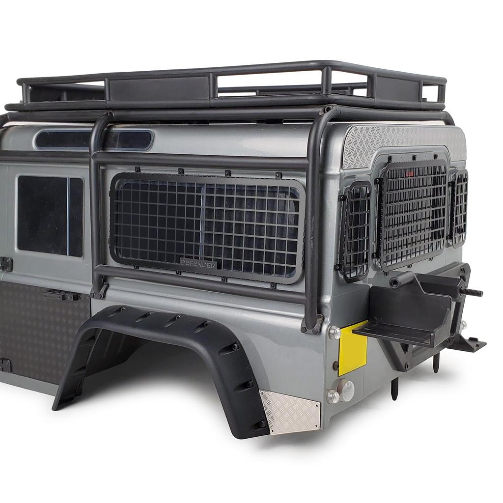 TRZX Stainless Steel RC Window Mesh Protective Net Mesh Window Cover for 1/10 Traxxas TRX-4 RC Crawler Car