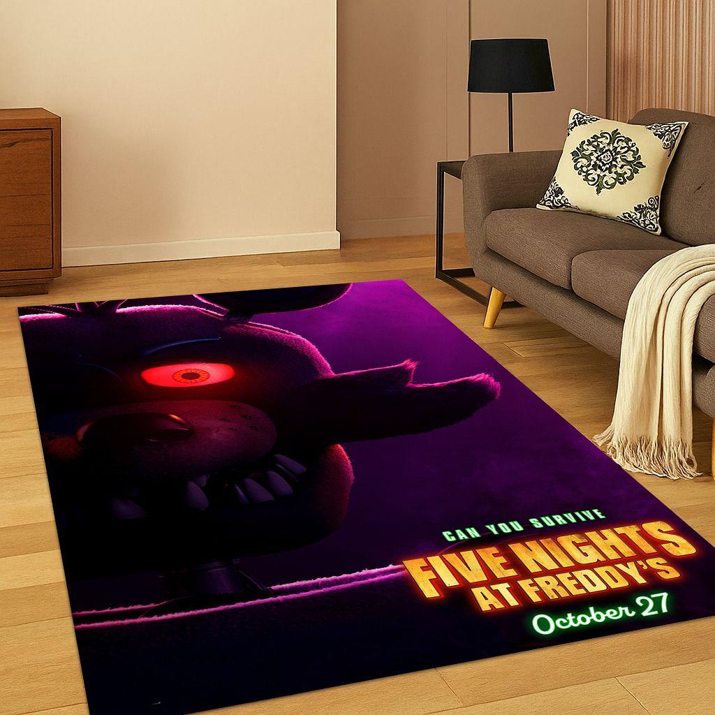 3D Ковер Мультяшный Коврик для Игры F-FNAF для Спальни Гостиной Дивана Прихожей Домашний Декор, Коврик для Игровой Зоны Детей Нескользящий Рождественский Подарок