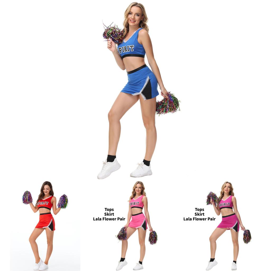 Сексуальные костюмы чирлидерш из ткани на основе нейлона для любителей танцев и костюмов