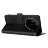 Wallet Case for 17 Ultra - Leather/PU, Black, With Lanyard