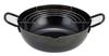 Yoshikawa SH9160 Tempura 24cm Made In Professionally Hammered Induction Gift Wrapping Available Pot, (with Strainer), Japan, Iron, Compatible,