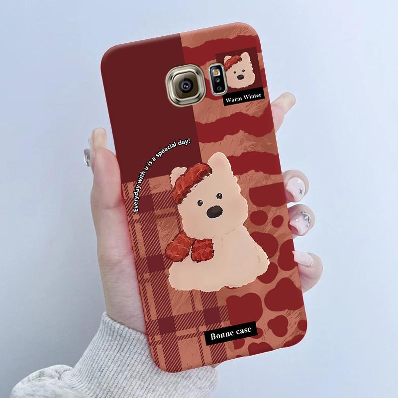 For Samsung Galaxy S6 G920F S6 edge G925F Phone Case Popular Butterfly Flower Girl Design Soft Silicone TPU Back Housing Covers