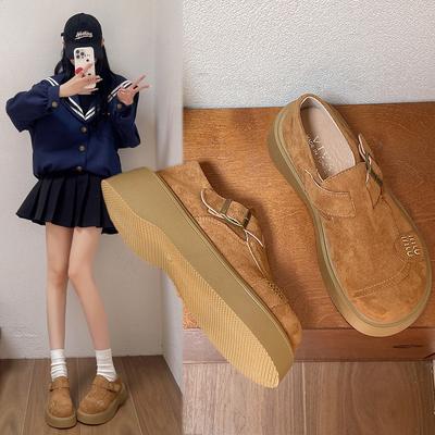 Женские осенние новые модные туфли с одним ремешком на плоской подошве