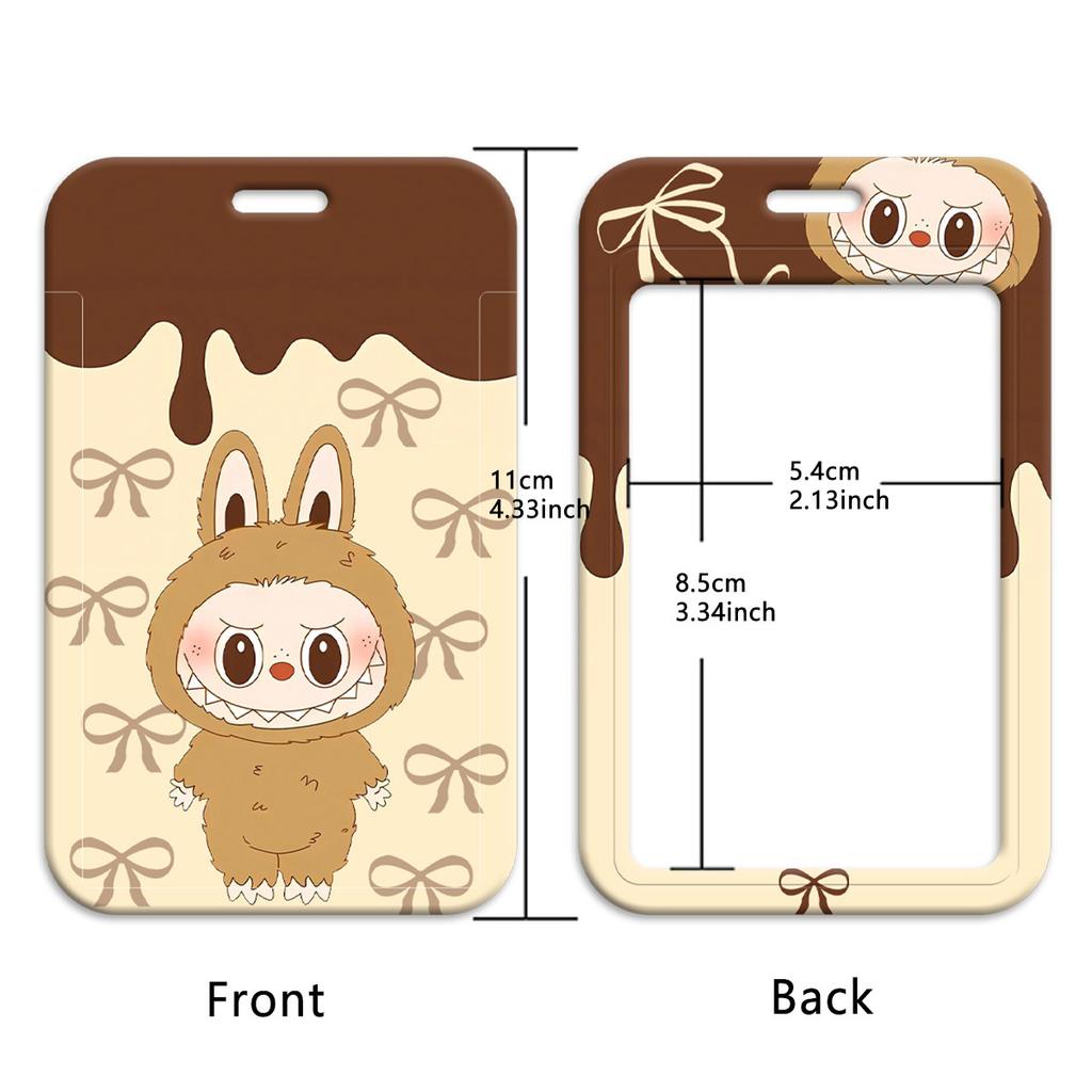 Badge Holders Card Pocket Adjustable Neck Strap for ID Cards, Office, School - Soft Fabric Lanyard for Nurses, Teachers, Kids