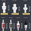 10Pcs One Way Check Valve Anti Backflow Non Return Connector Air Pump Fitting for Aquarium Irrigation Pneumatic Use