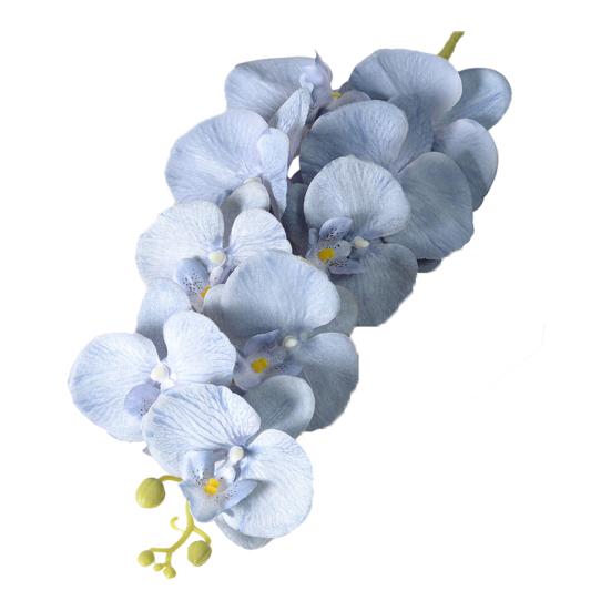 Искусственные Цветы Фаленопсис 100 см Длинный Стебель Реалистичные На Ощупь Искусственная Ветка Орхидеи с 9 Головками Полностью Расцветшие для Вазы Дома Свадебной Вечеринки Центральный Элемент
