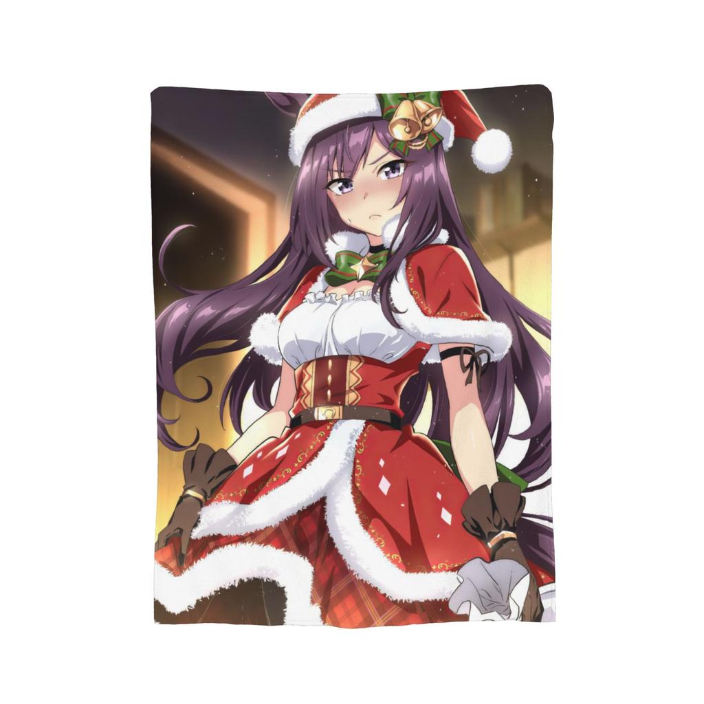 Uma Musume Pretty Derby Blankets Flannel Decoration Multi-function Super Soft Throw Blanket for Sofa Office Bedding Throws