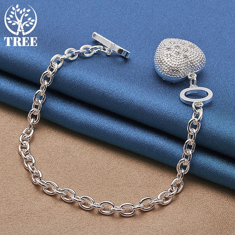 Ювелирные изделия из стерлингового серебра 925 пробы с цирконом AAA в форме сердца