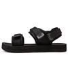 Plus Big Size 48 49 50 Pure Black Men Casual Sandals For Wide Foot Diabetic Shoes Thumb Eversion Soft Comfortable Breathable