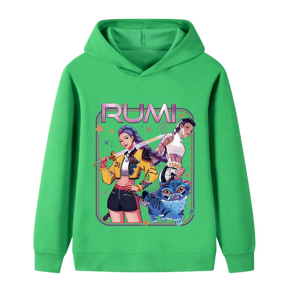 B1249 Детская толстовка с длинными рукавами и принтом Kpop Rumi Zoey Mira для мальчиков и девочек