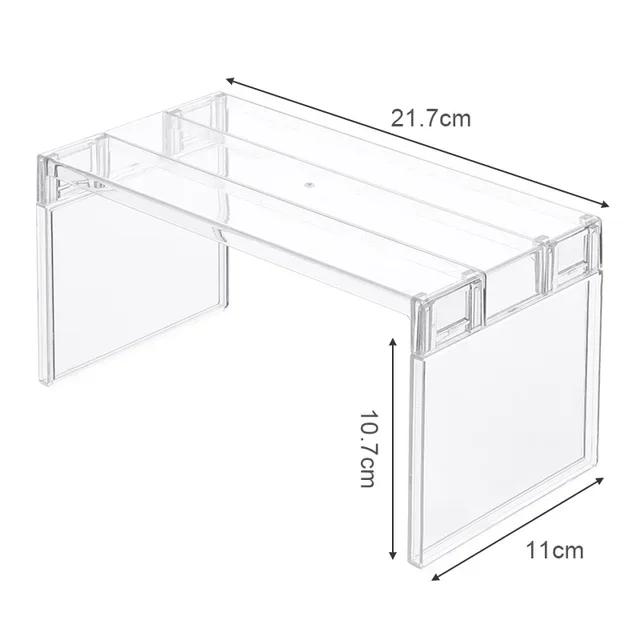 Transparent Refrigerator Storage Rack Layered Separator Shelves Fridge Organizers Desktop Stand Save Space Kitchen Accessories