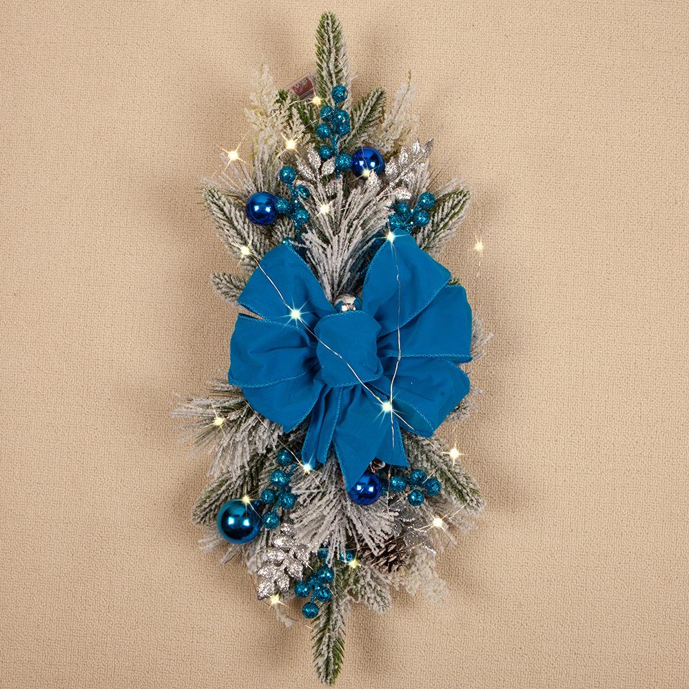 Рождественские украшения для лестницы, подвесной венок для лестницы, рождественские украшения для дома в скандинавском стиле, рождественские украшения